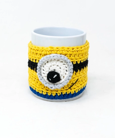 Crochet Mug Warmer - Movies Characters Collection - Minions