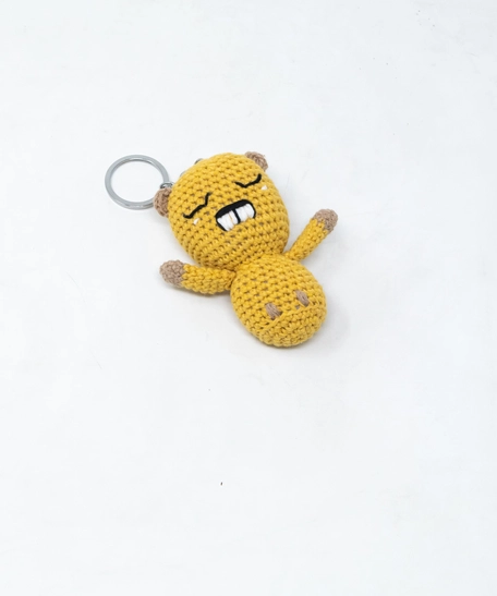 Crochet Squirrel Keychain