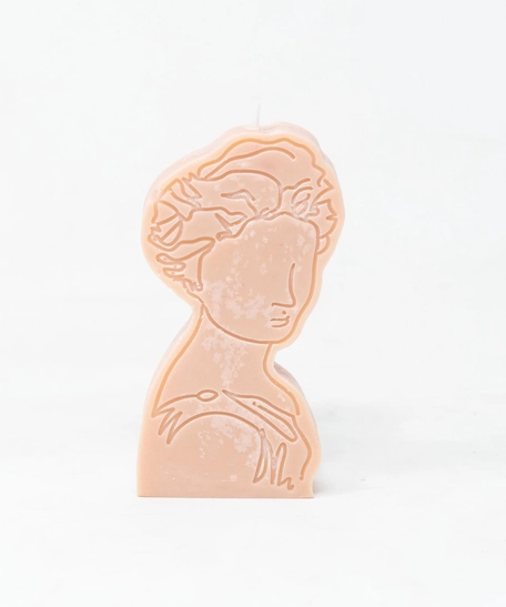 Soy Wax Candle of a Lady Statue - Various Scents - Lavender