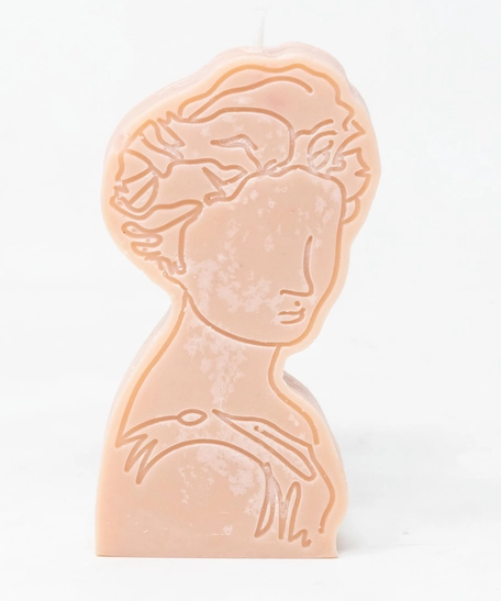 Soy Wax Candle of a Lady Statue - Various Scents - Lavender