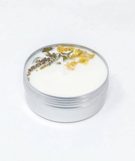 Silver Tin Candle - Lavender