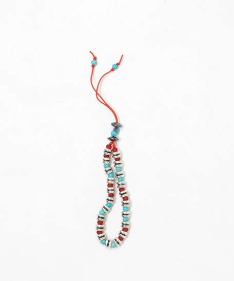Beaded Bracelet - Turquoise & Red