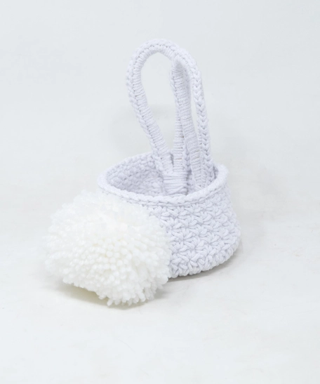 Crochet Easter Basket with Bunny Ears