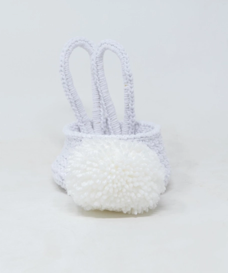 Crochet Easter Basket with Bunny Ears