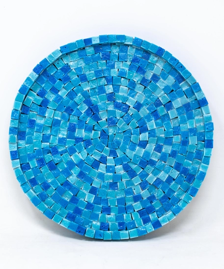 Blue Decorative Mosaic Tray