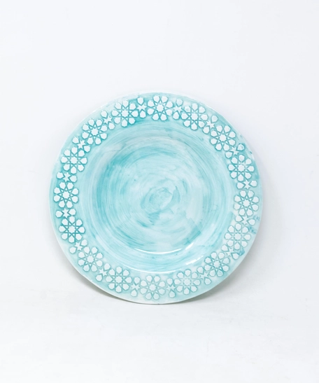Blue Plate with Islamic Patterns