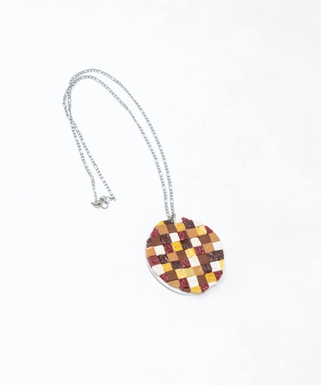 Round Mosaic Necklace