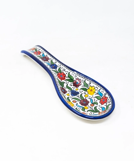 Spoon Shaped Small Plate - Blue