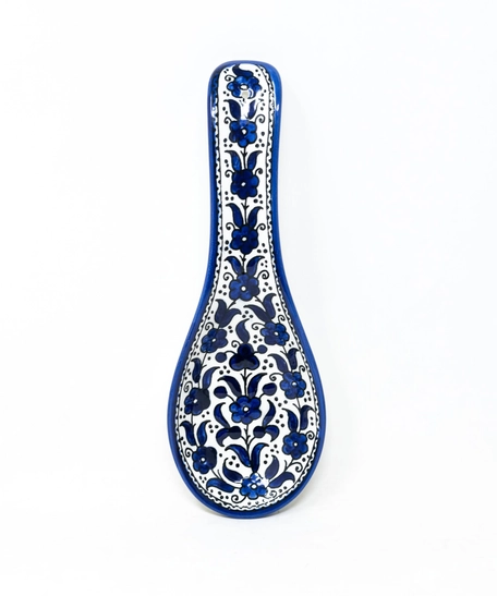 Spoon Shaped Small Plate - Blue