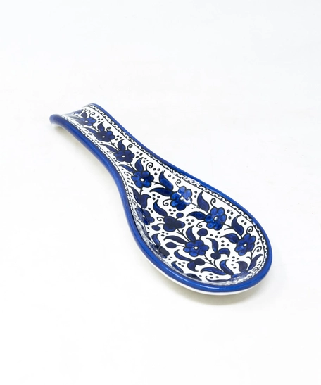 Spoon Shaped Small Plate - Blue