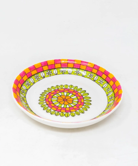 Small Hand-Painted Porcelain Plate 