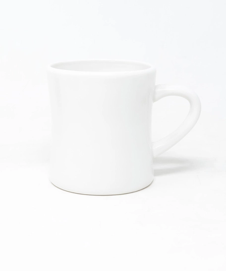 Hand-Painted White Ceramic Mug - Happy Birthday 