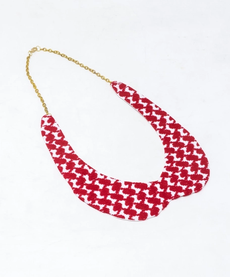 Long Necklace with Keffiyeh & Shemagh Patterns - Multiple Designs - Keffiyeh Pattern