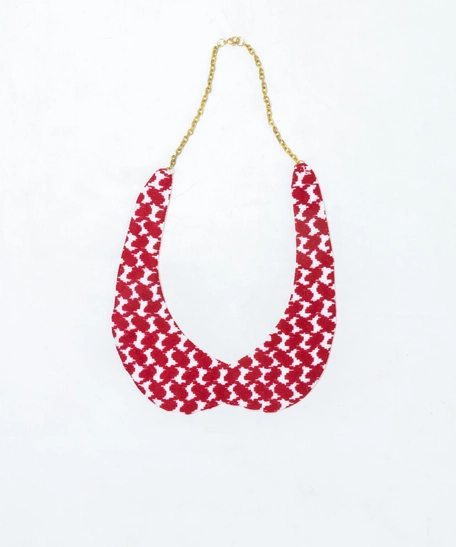 Long Necklace with Keffiyeh & Shemagh Patterns - Multiple Designs - Keffiyeh Pattern