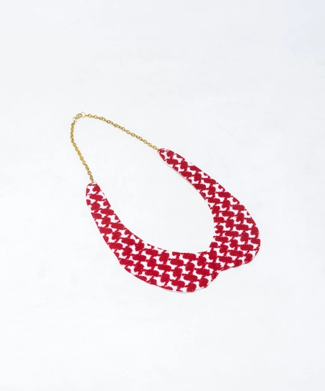 Long Necklace with Keffiyeh & Shemagh Patterns - Multiple Designs - Keffiyeh Pattern