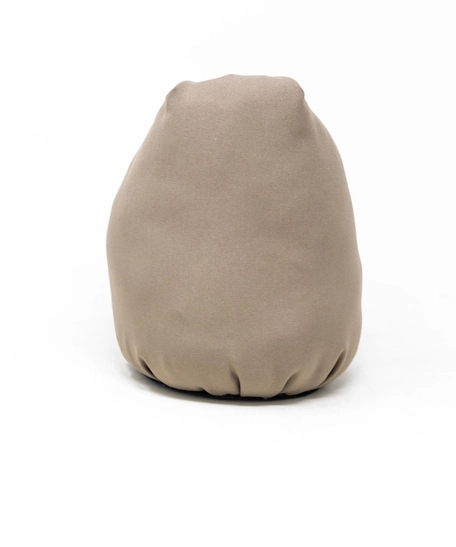 Beige Owl Shape Door Stopper with Bedouin-Inspired Patterns