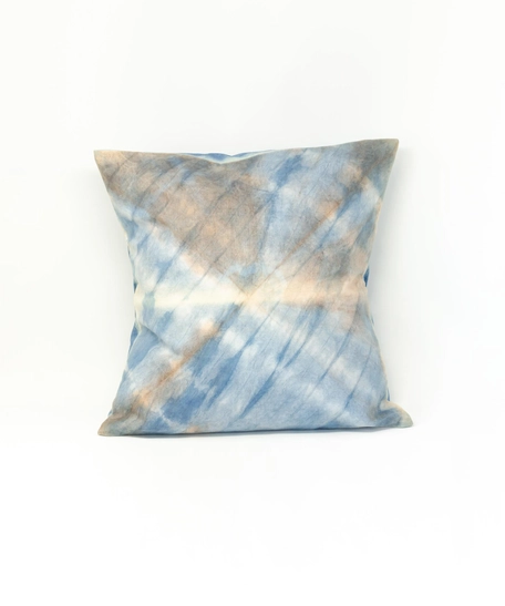 Hand dyed pillow (Yellow & Green)
