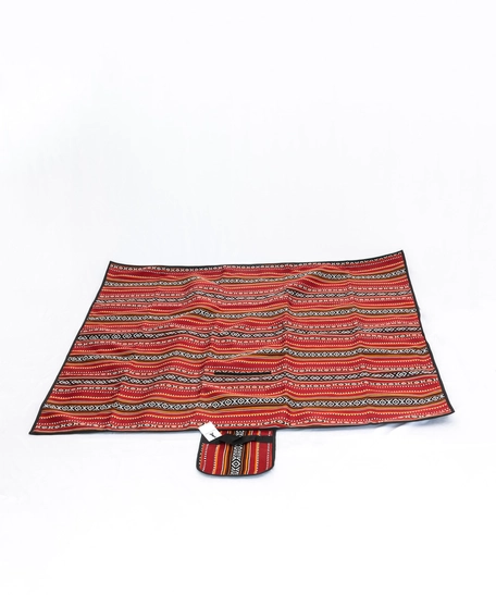 Foldable Picnic Blanket with Bedouin-Inspired Patterns - Gray 1