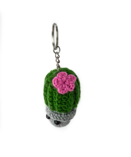 Amigurumi Cactus Keychain