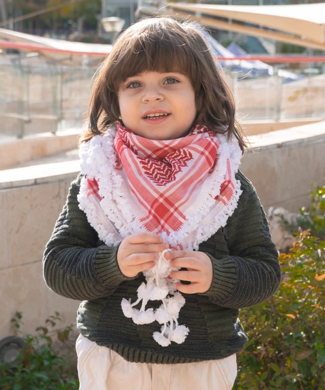 Jordanian Shemagh for kids with Royal Hem