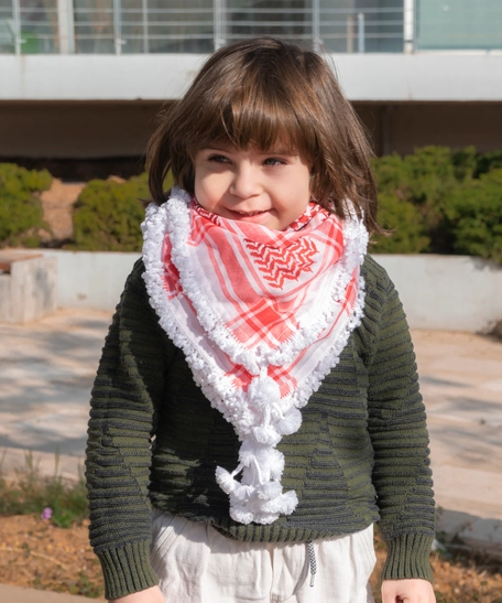 Jordanian Shemagh for kids with Royal Hem