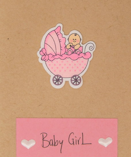 Baby Girl Greeting Card with Envelope - Multiple Designs - Design 1