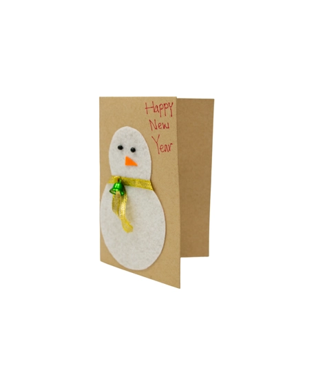 Snowman-Themed New Year Gift Card - Multiple Designs - Design 1