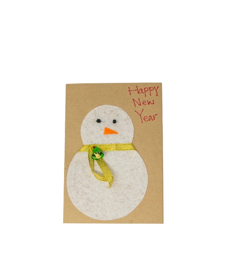 Snowman-Themed New Year Gift Card - Multiple Designs - Design 1