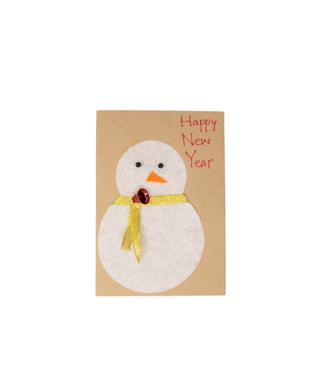 Snowman-Themed New Year Gift Card - Multiple Designs - Design 1