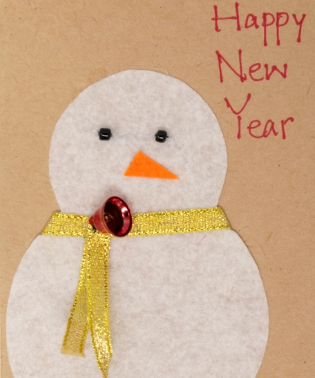 Snowman-Themed New Year Gift Card - Multiple Designs - Design 1