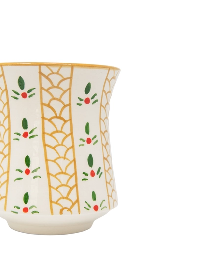 White Ceramic Mug - Arabic Coffee Cup Design