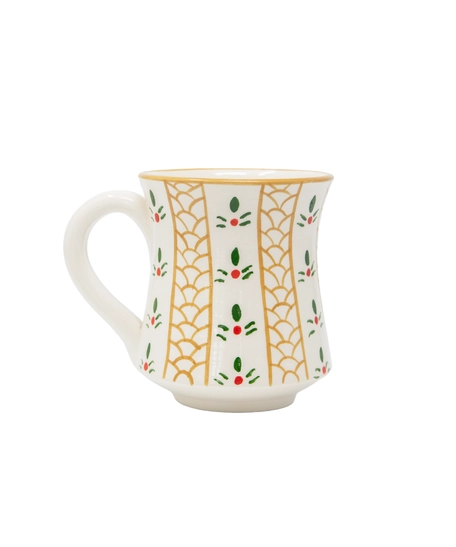 White Ceramic Mug - Arabic Coffee Cup Design