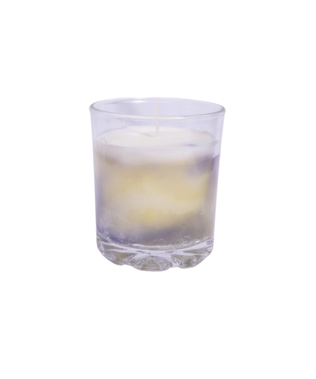 Scented Marble Soy Candle - Lemon Scented Candle for Home