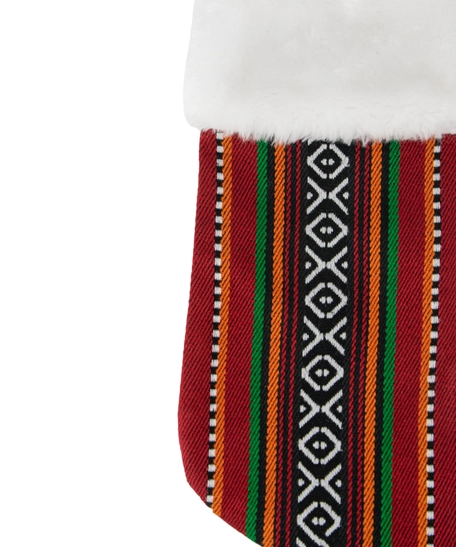 Large Christmas Stocking - Bedouin Inspired Pattern