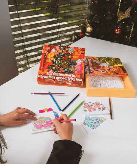 The Cactus Crafts Christmas Eve Activity Box - Design 1