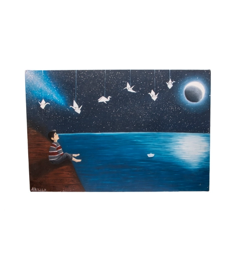 Decorative Painting - Starry Night by the Sea