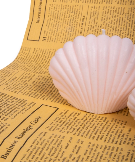 Handmade Seashell Shaped Candle Set