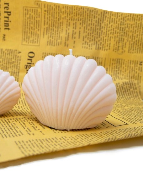 Handmade Seashell Shaped Candle Set