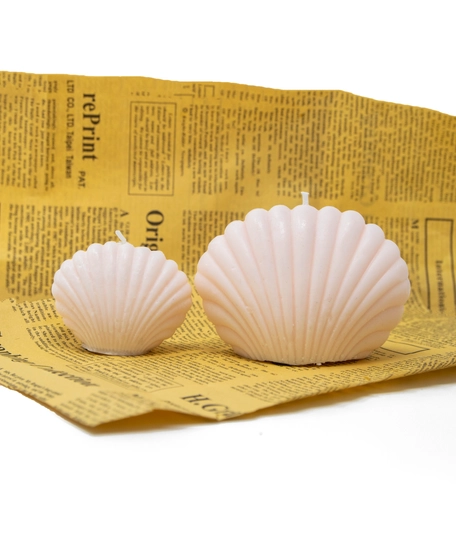 Handmade Seashell Shaped Candle Set