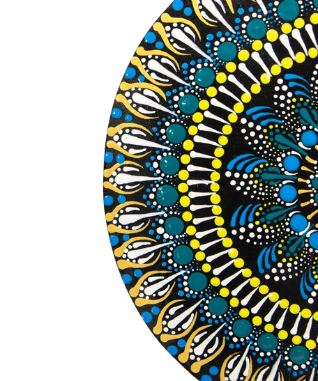 Set of 2 Home Decor with Colorful Mandala Art and Arabic Calligraphy