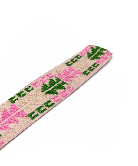 Embroidery Bookmark - Pink