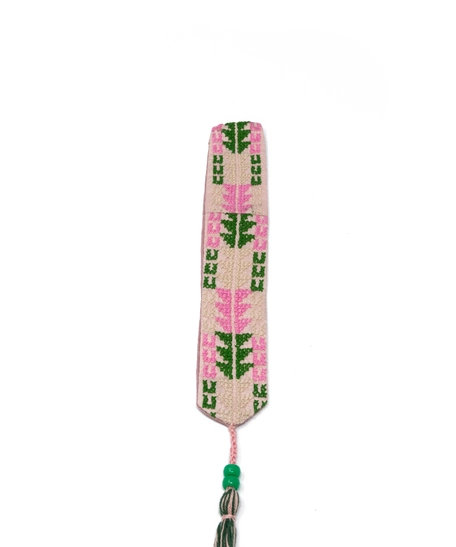 Embroidery Bookmark - Pink