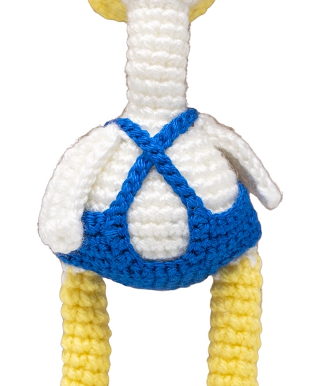 Hand-crocheted Cute Amigurumi Duck with Blue Hat