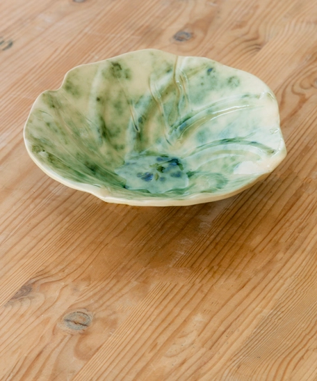 Green Seashell Plate