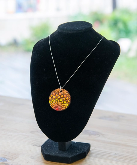 Mandala Necklace - Sunset Colors 