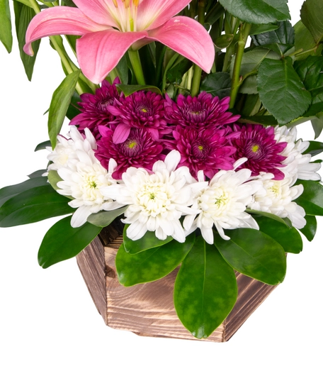 Elegant Flower Bouquet - Pink and White Flowers