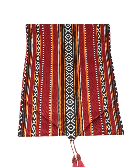 Bedouin Style Handmade Red Table Runner - Distinctive Kitchen Accessory