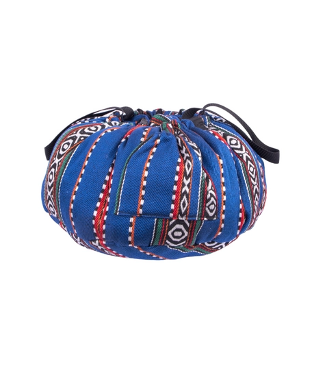 Blue Cooking Bag with Bedouin Patterns - Large Size