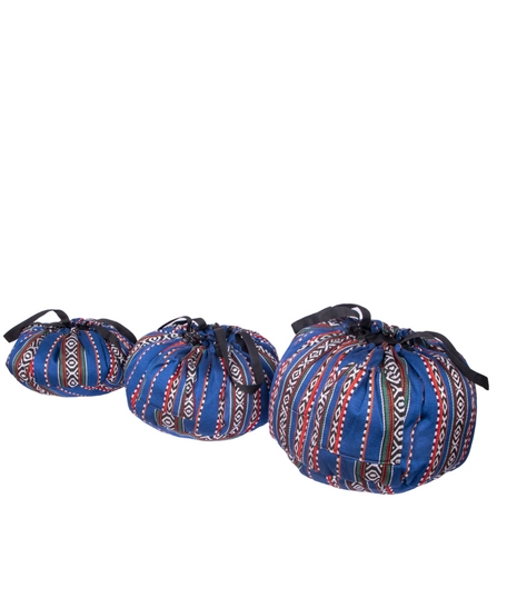 Blue Cooking Bag with Bedouin Patterns - Large Size