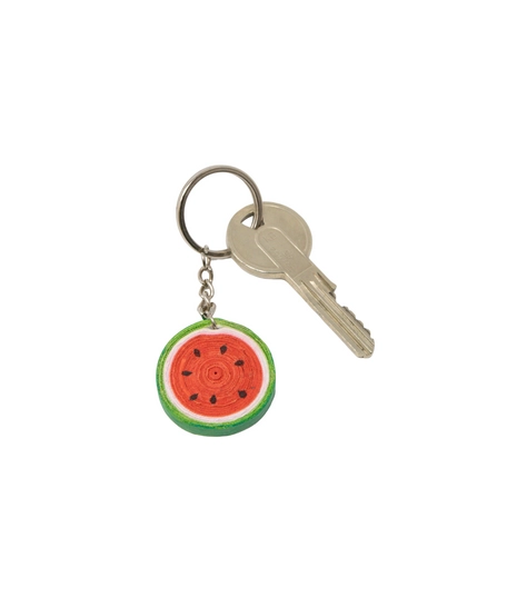 Handmade Quilling Art Keychain of a Cute Watermelon